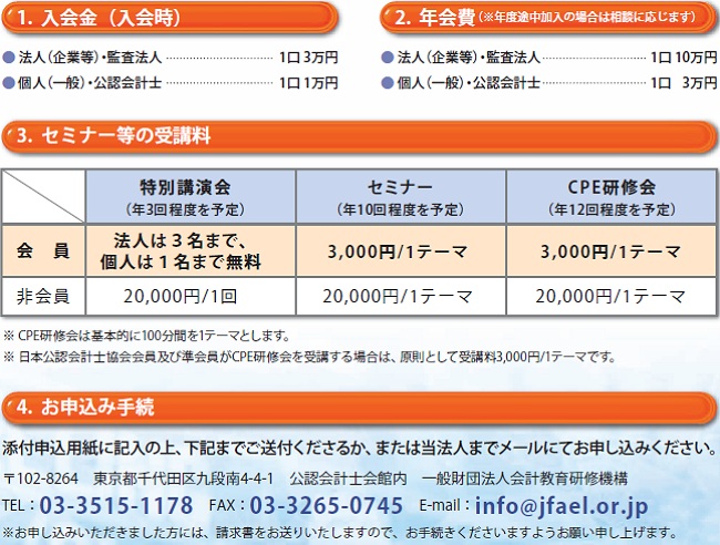 会員の特典